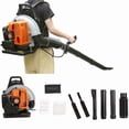 thumbnail image 2 of 63CC Gas Backpack Leaf Blower, 2 Cycle ,665CFM, 205MPH , Variable Speed & Cruise Control, Ergonomic Harness, Reduced Emissions, for Fast Yard Cleanup, 2 of 7