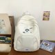 thumbnail image 3 of Mochila estética para cachorros, mochila informal de viaje, mochila escolar para niñas (blanco), 3 of 8