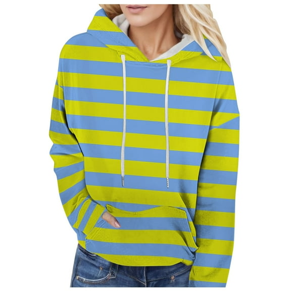 Womens Sweatshirt Hoodies Long Sleeve Women Hoodies Pullover Baggy Hoodies Light Blue Womens Jacket Womens Fall Clothing Casual Clothes