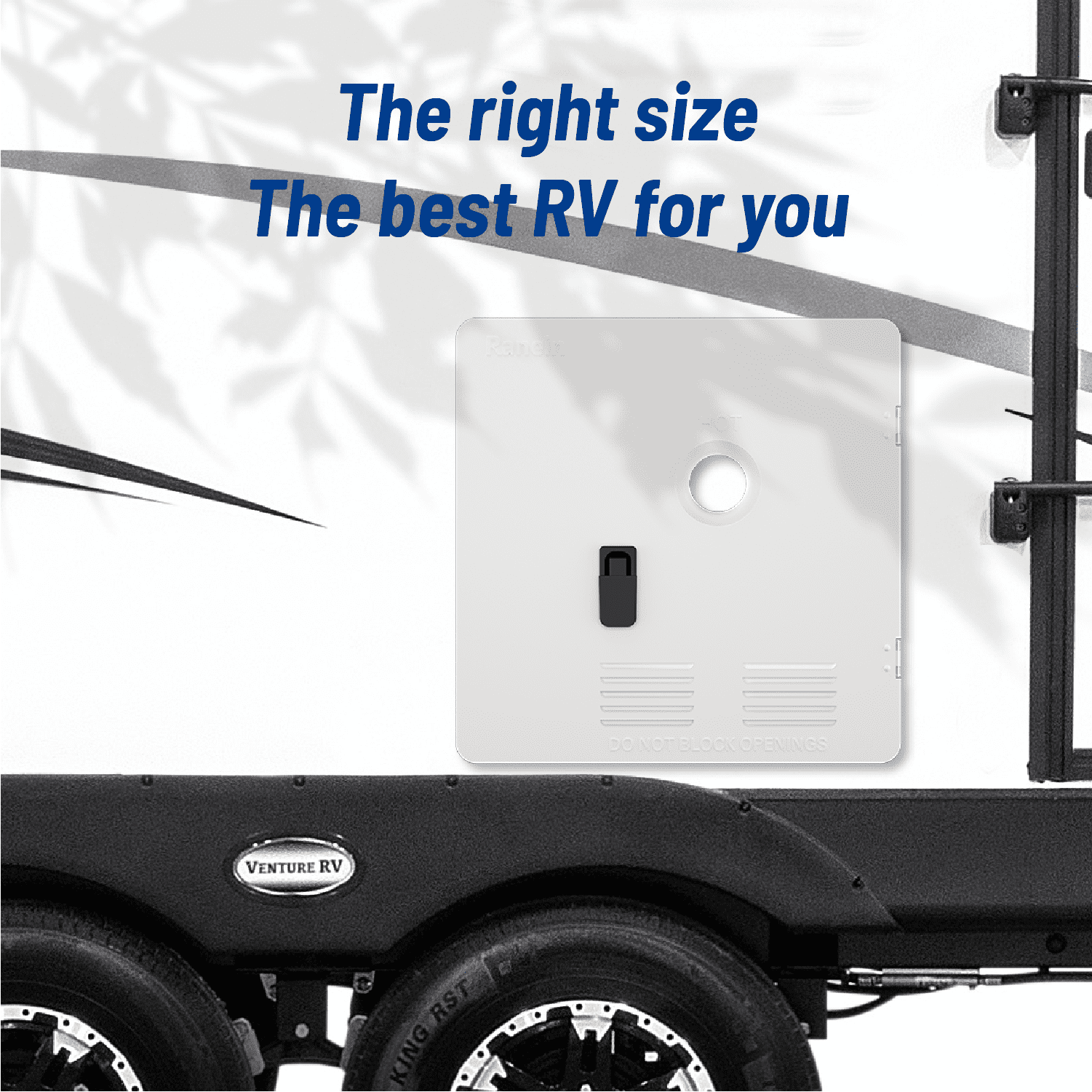 Ranein 18 x 18 Inches RV Water Heater White Door. ONLY Door kit for Ranein RV water heaters
