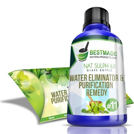 BestMade Natural Products Natrum Sulphuricum 6x Glass Bottle | Water Eliminator & Purification Remedy ( 25gm )