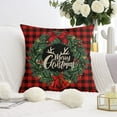 thumbnail image 2 of Christmas Pillow Covers 18x18 Set of 4 - Double Sided Printing Linen Christmas Throw Pillow Covers - Indoor Outdoor Winter Holiday Christma Decor Cushion Case for Couch, 2 of 6