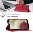 thumbnail image 4 of Compatible with Samsung Galaxy A12 Classic Embossed PU Leather Case with Card Holder Shockproof Cover, 4 of 5