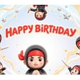 thumbnail image 3 of Yatrandify Ninja Theme Birthday Banner Cartoon Character Kids Party Decor for Children Celebration Birthday Party Indoor Event, 3 of 7