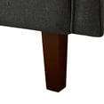 thumbnail image 7 of 75" Convertible Sleeper Sofa with 3 Adjustable Positions, Linen Fabric Futon Sofa Bed with 5 Support Legs and Tufted Buttons, Modern Loveseat Couch for Living Room Bedroom Office, Dark Grey, 7 of 7