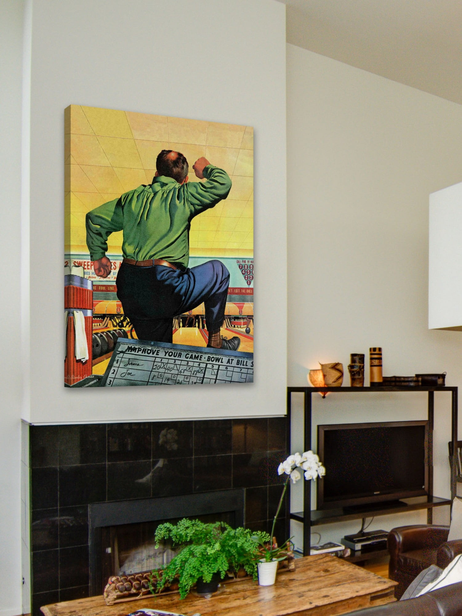 Marmont Hill Bowling a Split by Stan Ekman Painting Print on Canvas