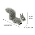 thumbnail image 6 of Bzdzmqm under $5 Squirrel Ornament, Imitation Animals Small Squirrels,Pendant OrnamentsToysHandicrafts,Holiday Supplies Home Decor,Cute Squirrel Figurine Collection,Christmas Tree Decorations, 6 of 6