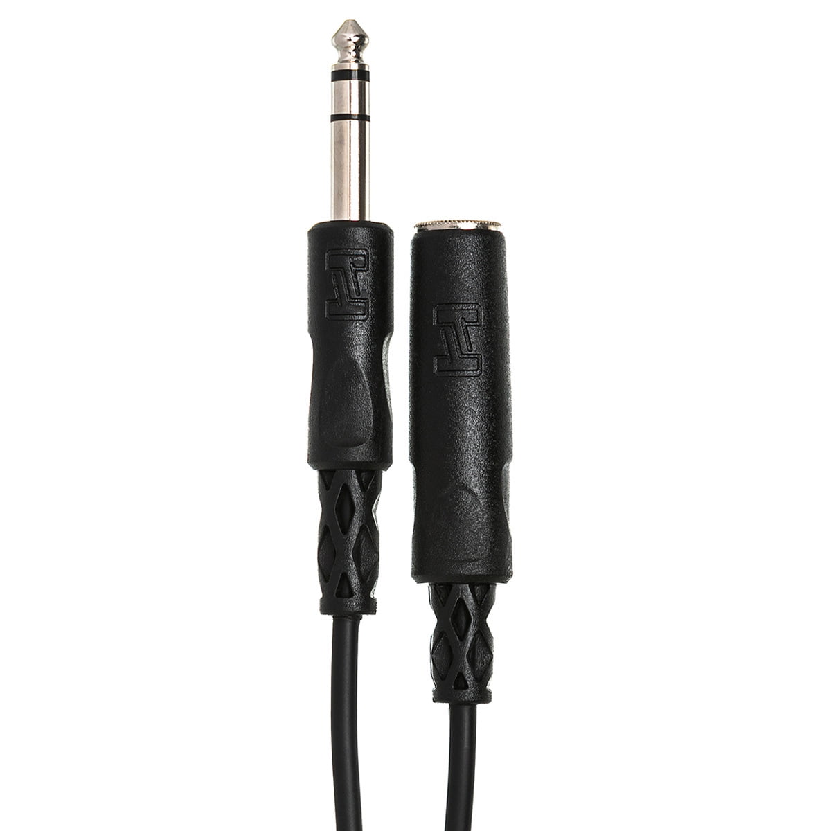 Hosa Technology 2x Stereo 1/4" Female Phone to 1/4" Male Phone TRS Headphone Extension Cable, 25'