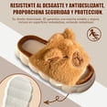 thumbnail image 3 of Cozy Fleece Slippers Polyester Material Soft Sole Slip on Warm Slippers for Indoor Casual Relaxation Home Use, 3 of 8