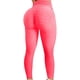 thumbnail image 2 of Pantalones de yoga de cintura alta para mujer, levantamiento de cadera, ejercicio, fitness, correr, rosa/2XL, 2 of 4