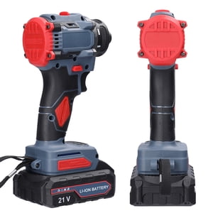 Cordless Electric Screwdriver, 21V Electric Drill 55Nm Brushless Motor Screw Driver with LED Light for Home Appliances Furniture Installation Automotive