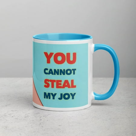 

GloWell Designs - Mug with Color Inside - Affirmation Quote - You Cannot Steal My Joy