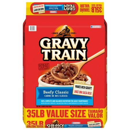 Gravy Train Beefy Classic Dry Dog Food, 35-Pound