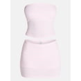 thumbnail image 5 of No Boundaries Sleepwear Tube Top and Skort Set from our Cloud Core Collection, 2 Piece, Women’s and Women’s Plus XXS-3X, 5 of 5