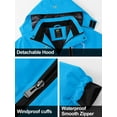 thumbnail image 3 of NEIKU Boy's Waterproof Ski Jacket Warm Winter Snow Coat Windproof Snowboarding Rain Jacket Blue 8-9 Years, 3 of 8