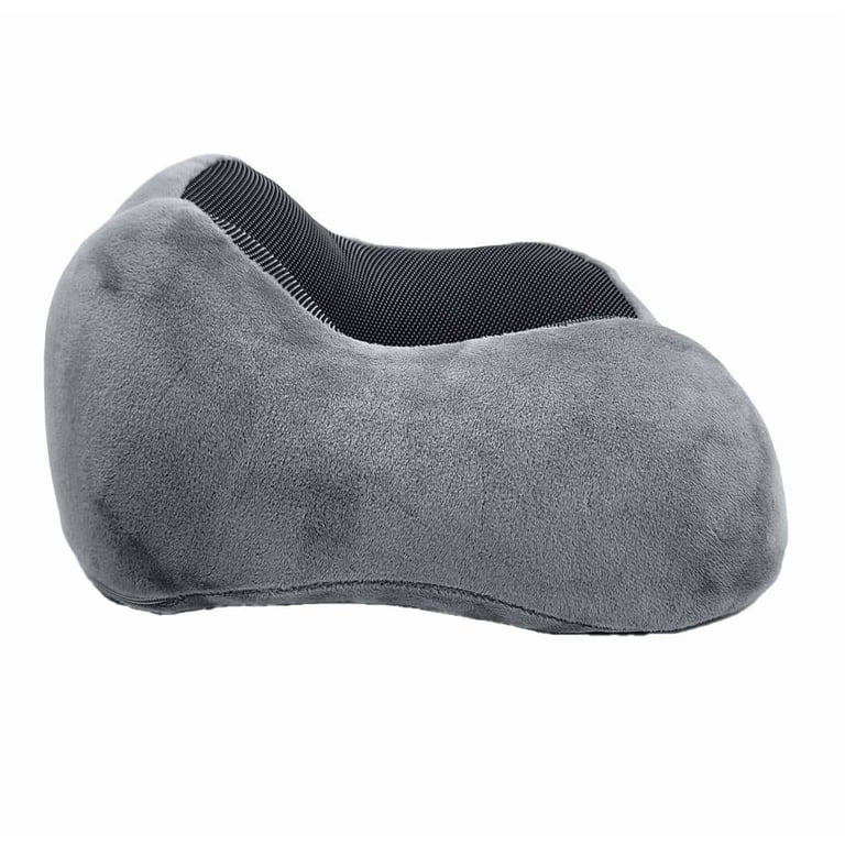 Protege 4-Piece Memory Foam Neck Pillow Travel Set, Gray photo 3