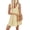 Light Yellow, variant on Women's Plunge Wide Strap Mini Tank Dress with sixty % polyester thirty five % rayon five % spandex ideal casual summer