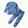 thumbnail image 4 of UAYOTSE Boys Girls Pjs Set Two Piece Fleece Pajamas kids Fall Winter Long Sleeve pajamas Loungewear,Sizes 3-4 Years, 4 of 4