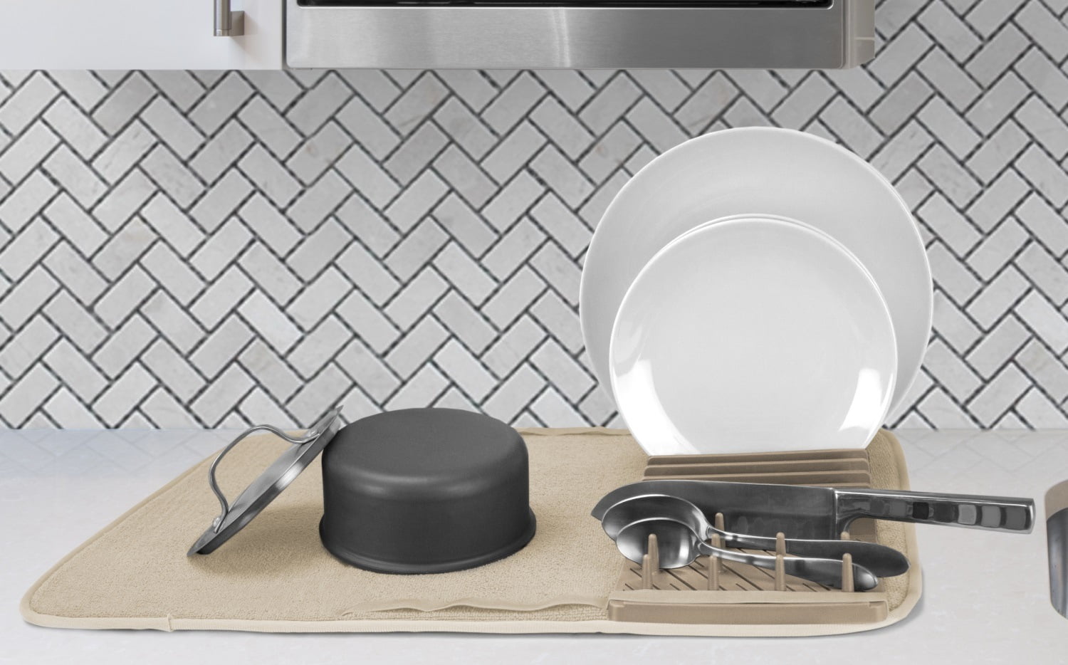 Cuisinart Dish Drying Rack And Ultra Absorbent Kitchen Dish Drying