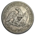 thumbnail image 2 of 1858 Liberty Seated Half Dollar VG, 2 of 2