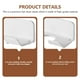 thumbnail image 3 of OUNONA Blow Dryer Holder Wall Mount Durable White Rust Proof Bathroom Storage Rack, 3 of 8