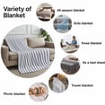 thumbnail image 6 of Throw Blanket for Couch Blue Stripe Soft Fleece Flannel Blankets Cozy Lightweight Blanket for Home Sofa Living Room Vertical Striped Bed Throws 30" x 40", 6 of 9