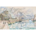 thumbnail image 3 of Paul Signac 14x11 Black Modern Framed Museum Art Print Titled - Barfleur, the Port (1930), 3 of 5