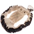 thumbnail image 2 of Owl 3D Handcarved Deer Antler Burr 925 Sterling Silver Pendant, 2 3/4", 2 of 4