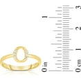 thumbnail image 4 of Floreo 10k Yellow Gold Letter A-Z Small Block Alphabet Character CZ Initial Ring, 4 of 5