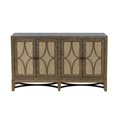 thumbnail image 2 of Console d'Accent Bois Avery 4 Portes en Platine Vieilli, 2 of 3