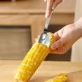 thumbnail image 5 of 2 Pack Corn Cob Stripper Tool, Corn Peeler for Corn on the Cob, Stainless Steel Corn Cutter to Cut Corn off the Cob for Home Kitchen, 5 of 7