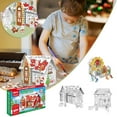 thumbnail image 7 of Christmas Playhouse Cardboard Coloring House Build & Color Playhouse Diy Life Size House For Kids Holiday Craft Activity Gift Decorate Personalize Cottage Fort, 7 of 7