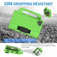thumbnail image 5 of Dteck Galaxy Tab A 8.0 Case 2019 T290,[Without S Pen] Heavy Duty Rugged Shockproof Protective Case with Kickstand, Hand Strap, Shoulder Strap for Galaxy Tab A 8.0" SM-T295/T297 2019 Tablet (Green), 5 of 9