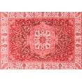 thumbnail image 1 of Ahgly Company Machine Washable Indoor Rectangle Oriental Red Modern Area Rugs, 6' x 9', 1 of 4