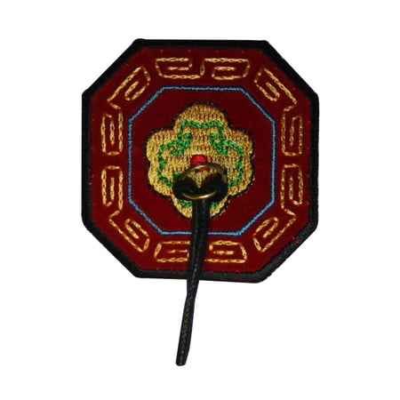 ID 3422 Mexican Bolo Tie Badge Patch Dress Flower Embroidered Iron On Applique