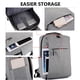 thumbnail image 4 of Fasiaou Laptop Backpack, Business Anti Theft Slim Sturdy Laptops Backpack with USB Charging Port, Water Resistant College School Computer Bag Gift for Men & Women Fits 15.6 Inch Notebook,Gray, 4 of 7