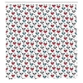 thumbnail image 2 of Ambesonne Dog Lover Shower Curtain, Cartoon of Paws Puppies, 69"Wx75"L, Dark Pink Pale Grey and Blue, 2 of 4
