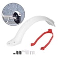 thumbnail image 4 of Guardabarros trasero Sunnimix para scooter eléctrico ABS PC blanco, 4 of 8