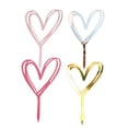 thumbnail image 3 of SHINYPASING Valentine's Day Cake Decoration Simple Lines Acrylic 4Pcs, 3 of 8