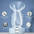 thumbnail image 5 of Handheld Manual Breast Pump with Double Suction Base - Breastfeeding Pump Milk Collector - 5oz/150ml + PP Lid + Cleaning Brush - 100% Food Grade - BPA, PVC and Phthalate Free Material, 5 of 7