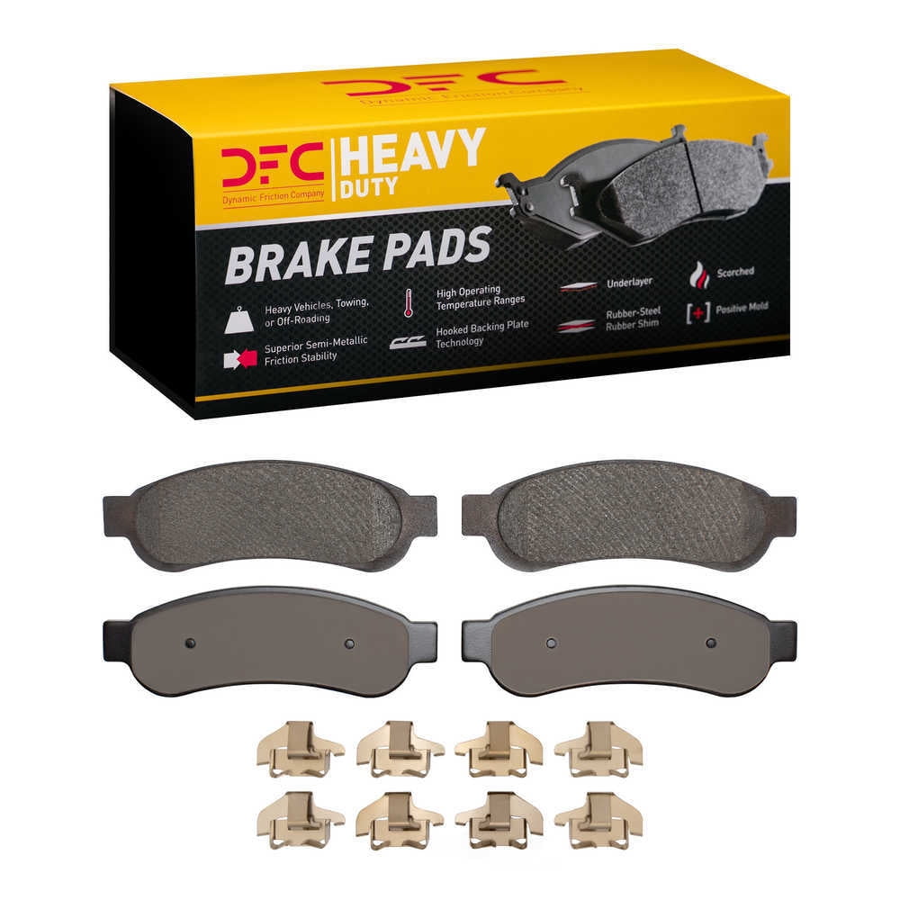 Dynamic Friction Company 1214-1067-01 DFC Heavy Duty Pads and Hardware Kit