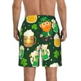 thumbnail image 3 of Disketp Men'S Swim Trunks Hawaiian Breathable Surf Beach Swimsuits Mesh Lining Beach Shorts With Pockets-St Patrick'S Day10, 3 of 9