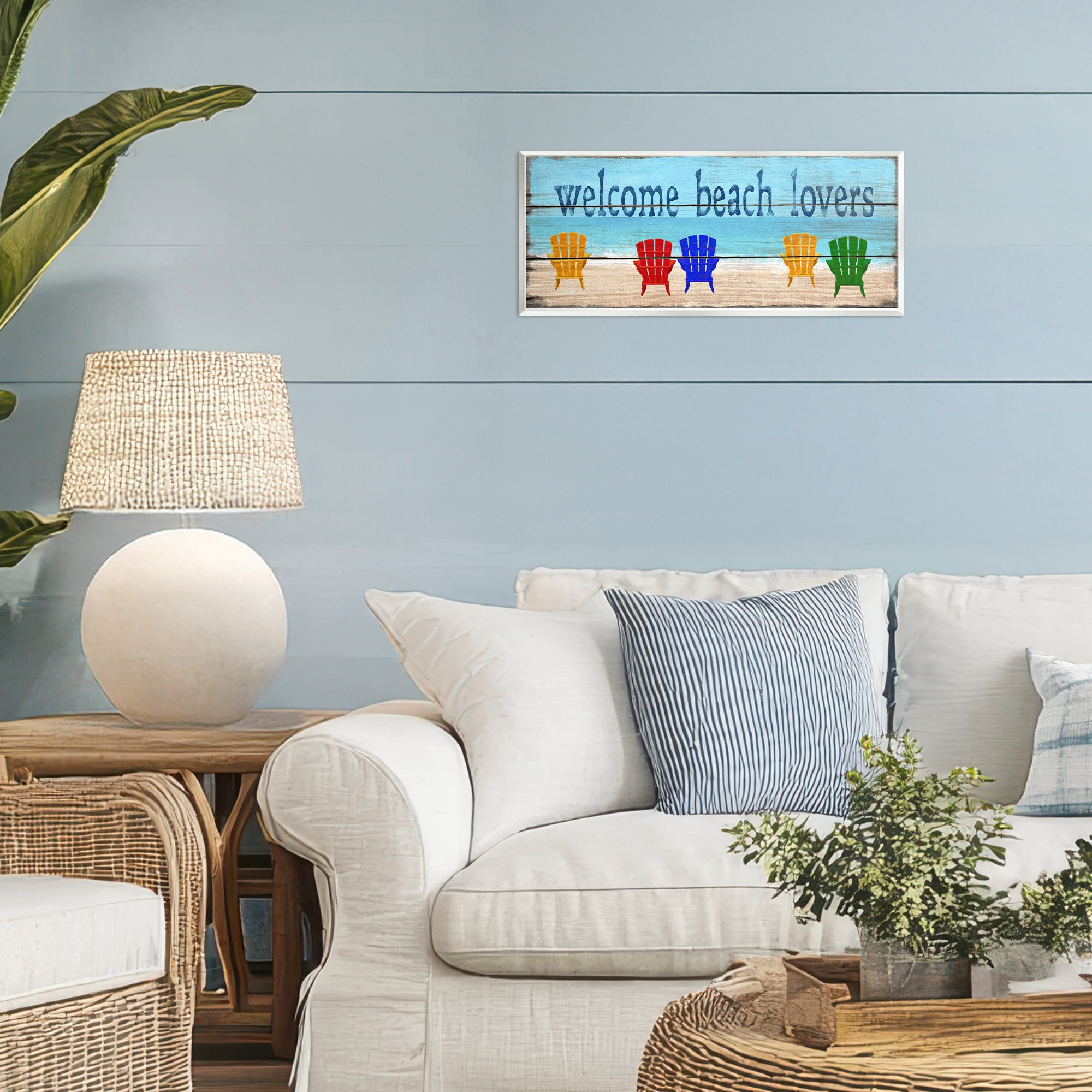 Stupell Industries Beach Lovers Chairs Wall Plaque Art, design by Gail Fraser