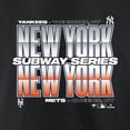 thumbnail image 4 of Men's Fanatics Black New York Yankees vs. New York Mets 2025 Subway Series Roster T-Shirt, 4 of 5