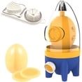 thumbnail image 1 of Batidor de huevos dorado a mano, batidor de yema de huevo y clara con rebanador, utensilios de cocina para mezclar huevos, 1 of 5