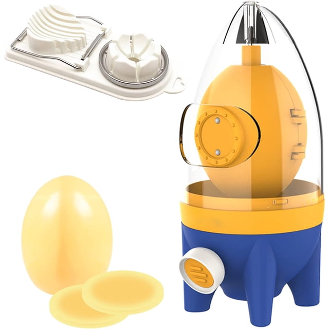 Batidor de huevos dorado a mano, batidor de yema de huevo y clara con rebanador, utensilios de cocina para mezclar huevos