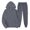 Dark Gray, variant on MLQIDK Mens 2 Piece Set Workout Gym Big and Tall Jogging Sweat Suits Tracksuits Casual Fleece Hoodie and Sweatpants Athletic Jogging Sweat Suits Lounge Outfit Winter Suit Sets Sky Blue XL