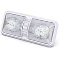 thumbnail image 1 of Lámpara de techo LED de doble cúpula de 12 V CC con interruptor de encendido/apagado, iluminación interior para coche, autocaravana, remolque, caravana o barco, blanco 6000-6500 K, 1 of 5