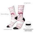 thumbnail image 2 of Yiaed Flamingo Print Great elasticity Crew Socks Sports socks for Men and Women, 2 of 5