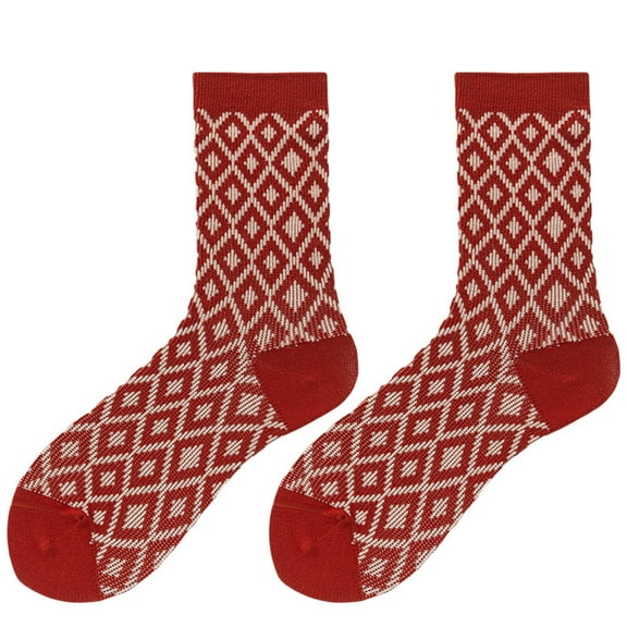 OFFIGAM Cotton Sport Socks Mid Calf Breathable All Kinds of People 1 Pair